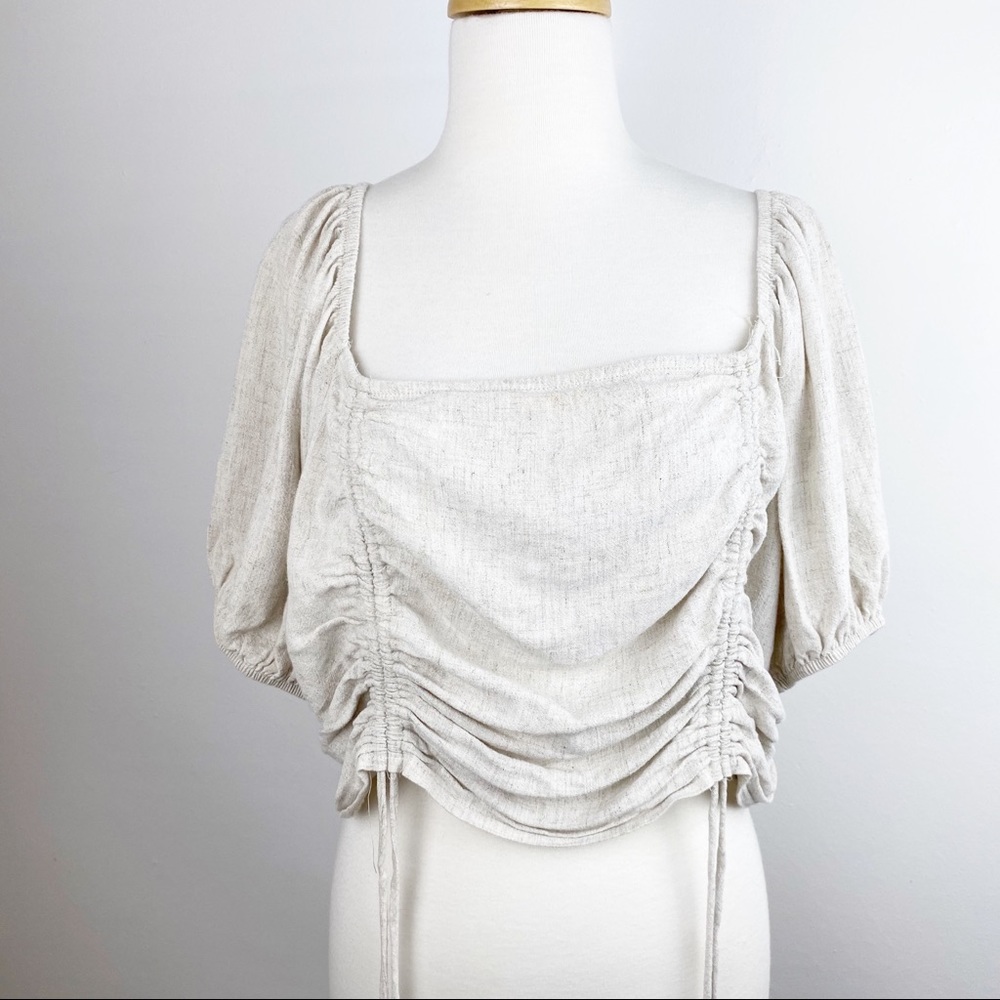WILD FABLE Peasant Crop Top